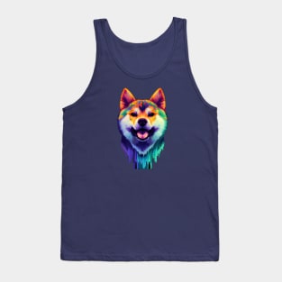 Shiba Inu Painting Art Tank Top